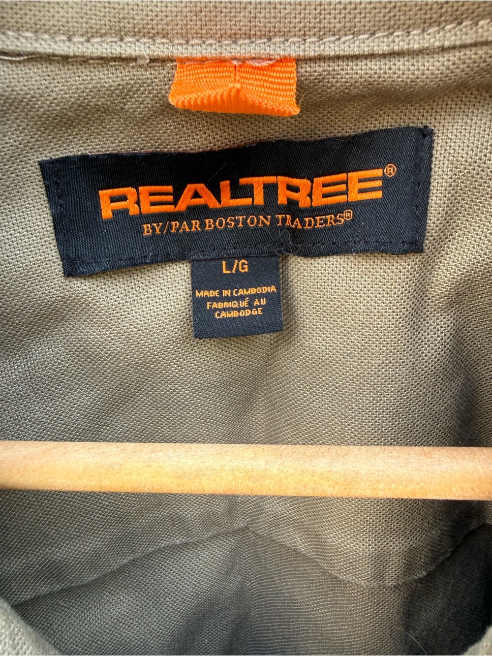 Realtree Mens Large Khaki Brown Canvas Jacket Zip Up Utility Coat Workwear - Picture 5 of 14